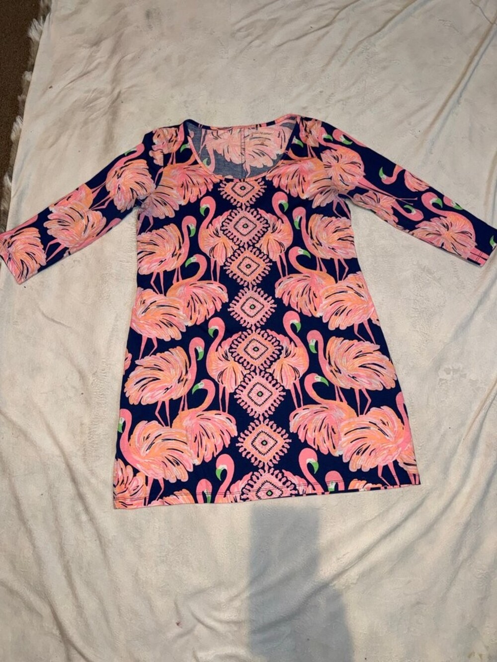 Lilly Pulitzer Flamingo Print Dress